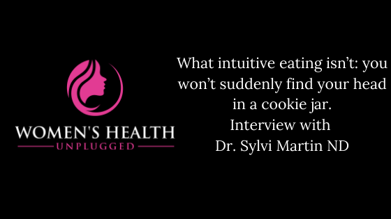 What intuitive eating isn’t: you won’t suddenly find your head in a cookie jar.
